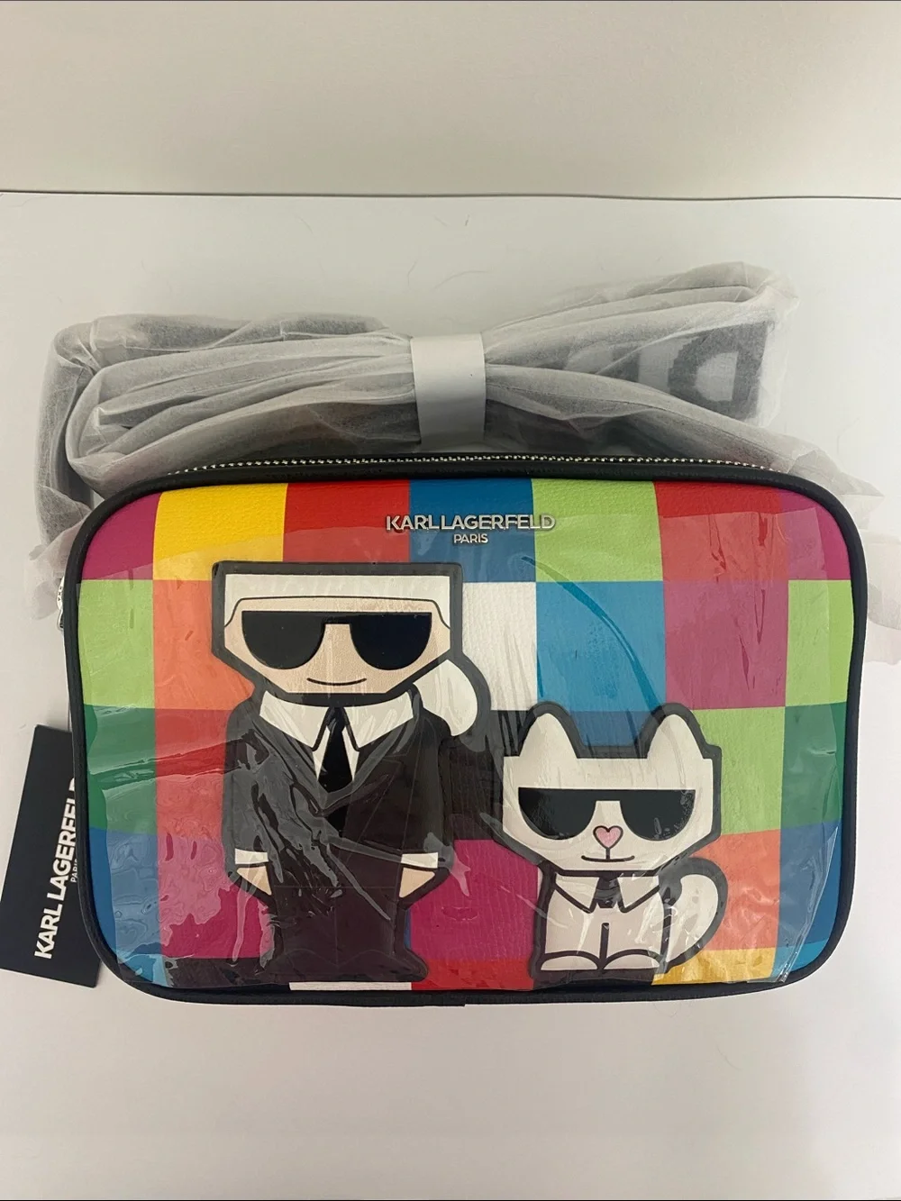 Karl Lagerfeld Paris Maybelle Camera Crossbody Bag NWT